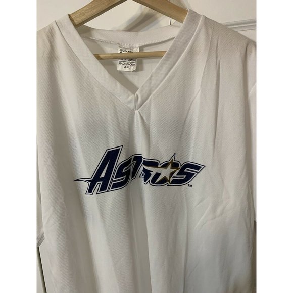 Houston Astros Retro Throwback 90s Baseball SGA CC Hooks Jersey Sz XL White No50 - Picture 6 of 7